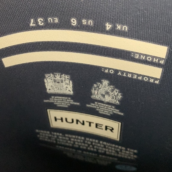 Hunter Original Tall Gloss rain boots dark slate - Picture 6 of 10